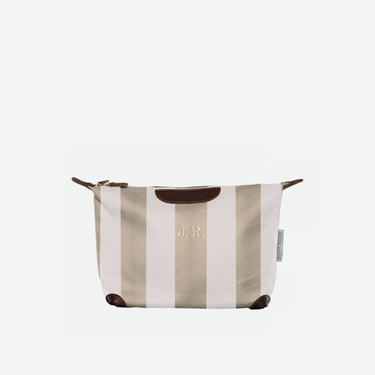 Necessaire Large "STRIPED beige"