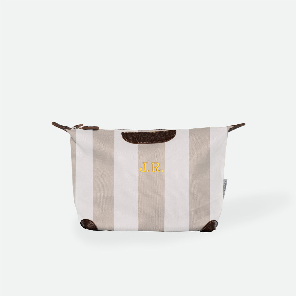 Necessaire Large "STRIPED beige"