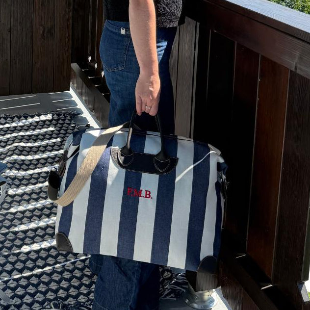 Travel Bag Small 45 "STRIPED navy"