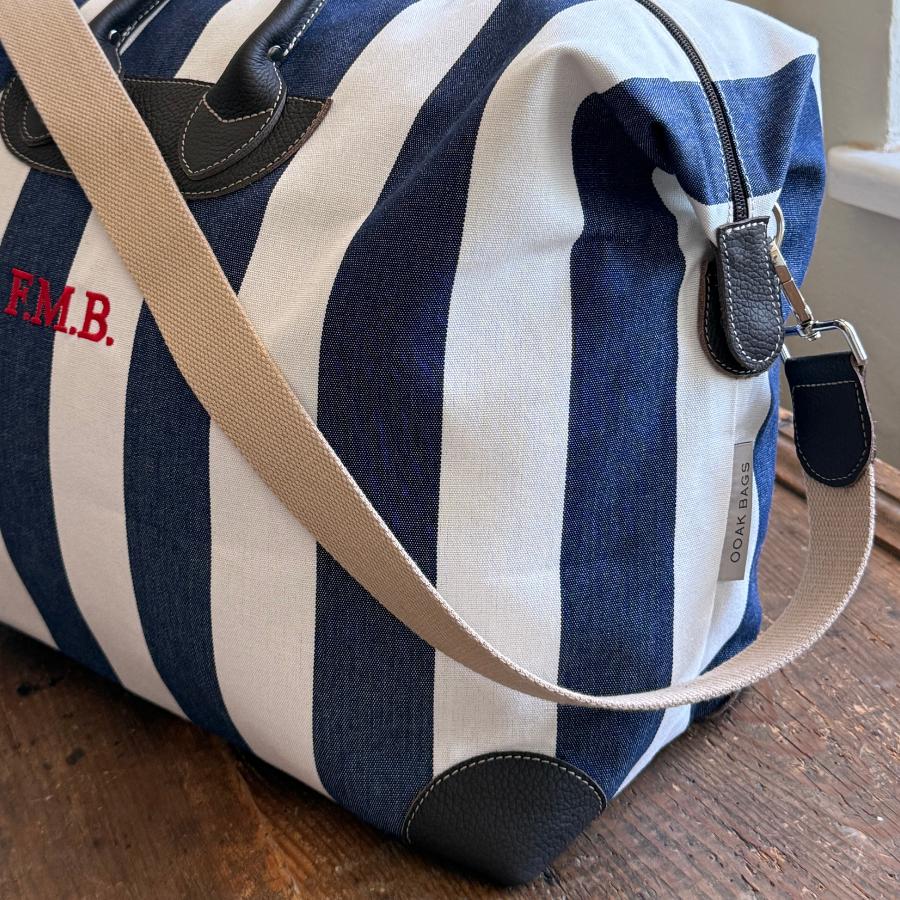 Travel Bag Small 45 "STRIPED navy"