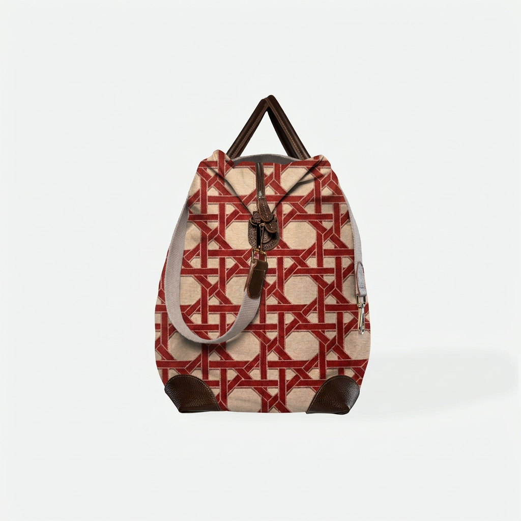 Travel Bag Large 55 "CORAL" OOAK x THEVENON