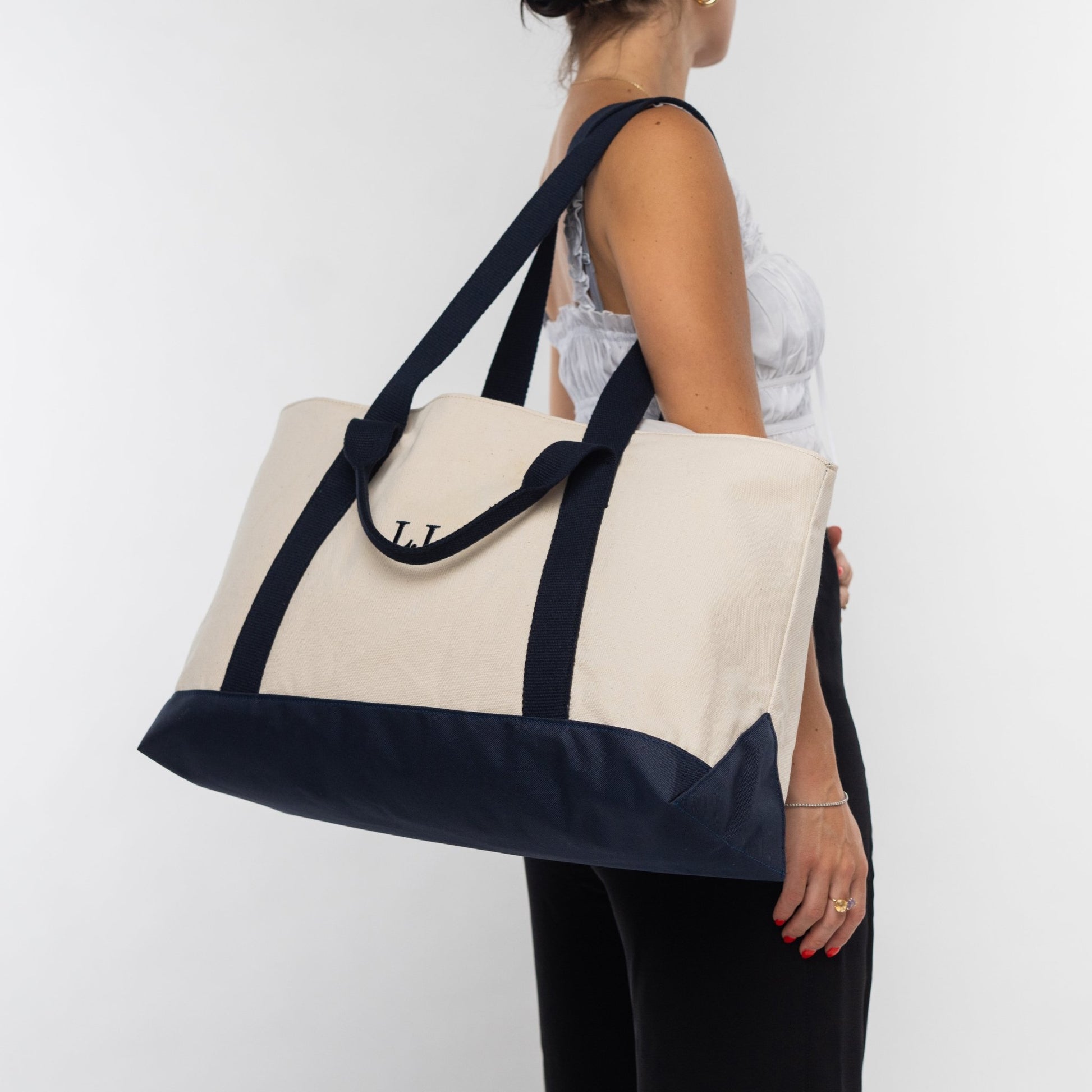 Tote Bag "NAVY" navyblue - OOAK BAGS
