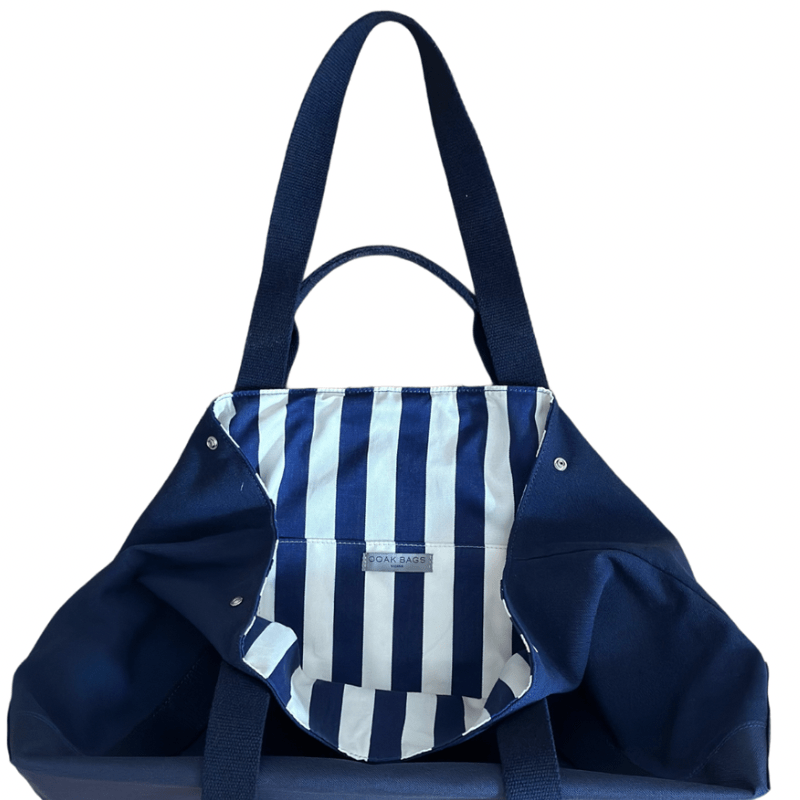 Tote Bag "NAVY" navyblue - OOAK BAGS