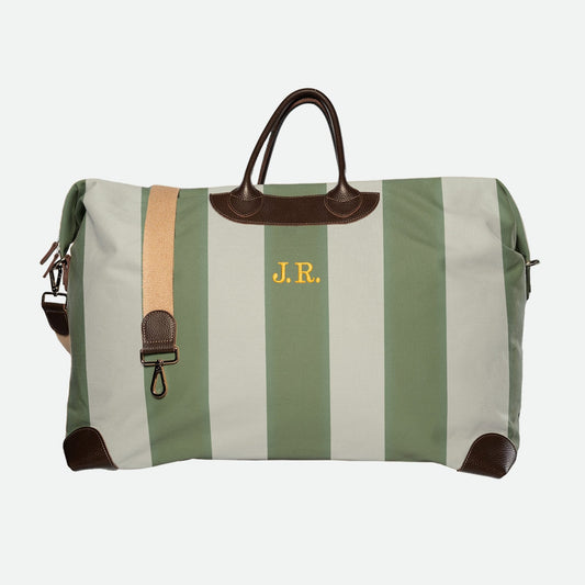 Weekender Large 55 "STRIPE green" - OOAK BAGS